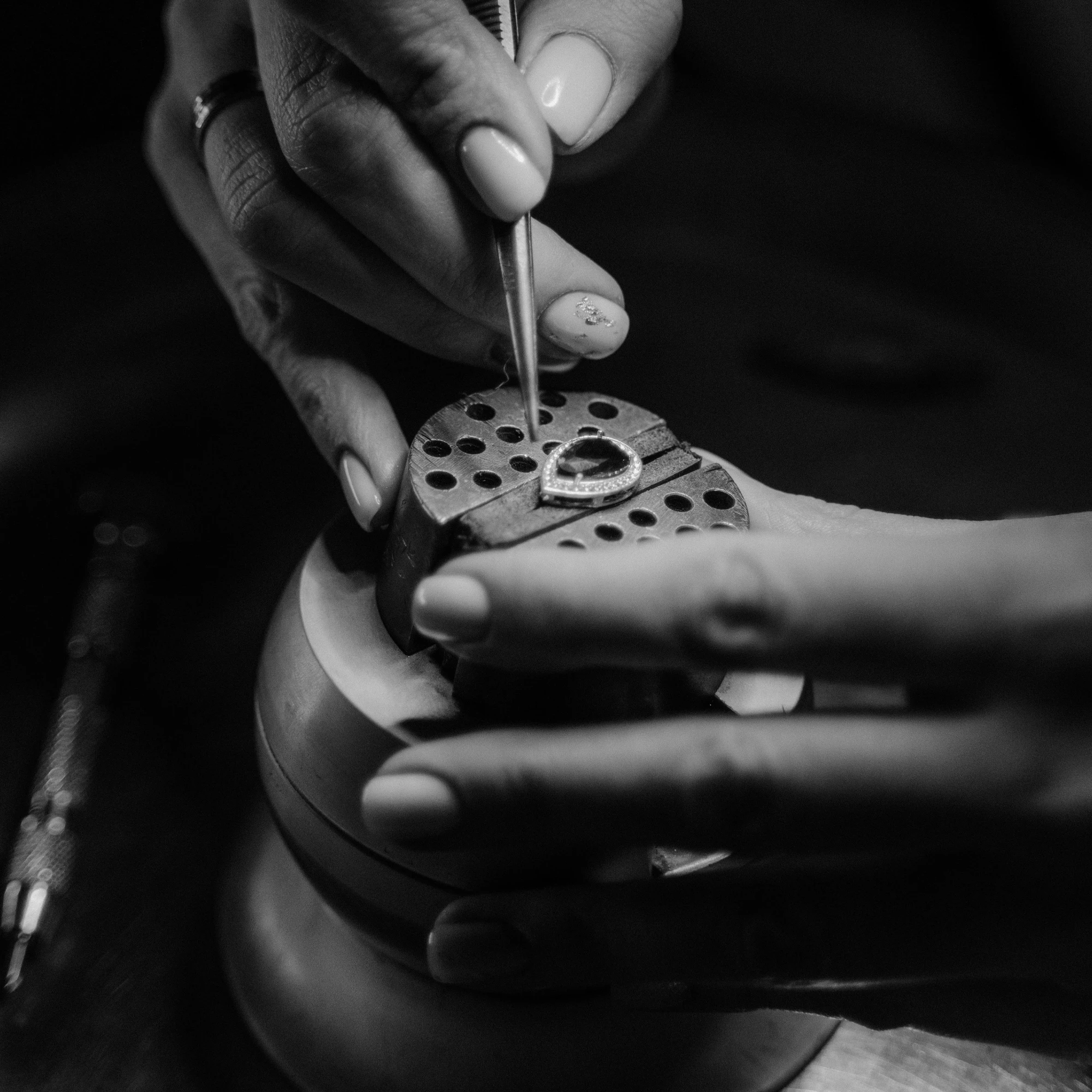 detail work of the jewelry detail work of the jewelry